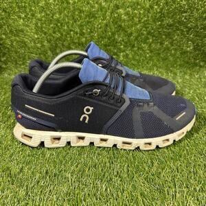 On Running Cloud 5 Combo Men's 11 Shoes Sneakers Navy Blue Running Athletic NICE